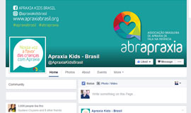 Página no Facebook: Apraxia Kids - Brasil