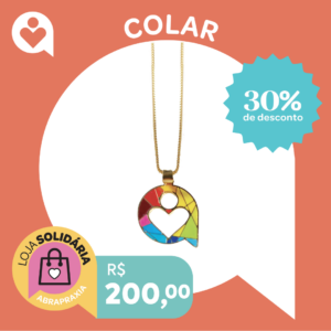 Doe R$ 200,00 e Ganhe o Colar ABRAPRAXIA