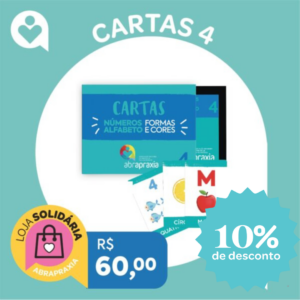 Doe R$ 60,00 e ganhe os CARDS Formas, Cores, Números e Alfabeto
