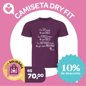 Doe R$ 70,00 e Ganhe uma Camiseta Berinjela