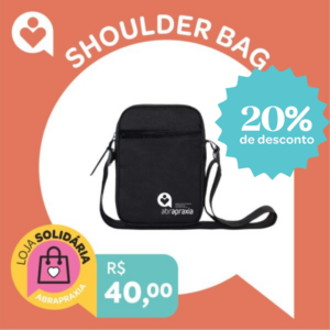 Doe R$ 40,00 e ganhe uma Shoulder Bag da Abrapraxia - Preto