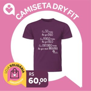 Doe R$ 60,00 e Ganhe uma Camiseta Berinjela