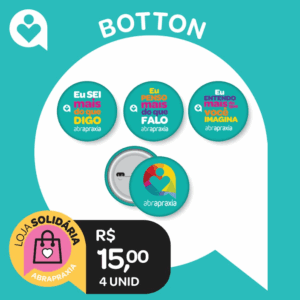 Doe R$ 15,00 e ganhe um Kit com 4 Botton