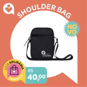 Doe R$ 40,00 e ganhe uma Shoulder Bag da Abrapraxia - Preto